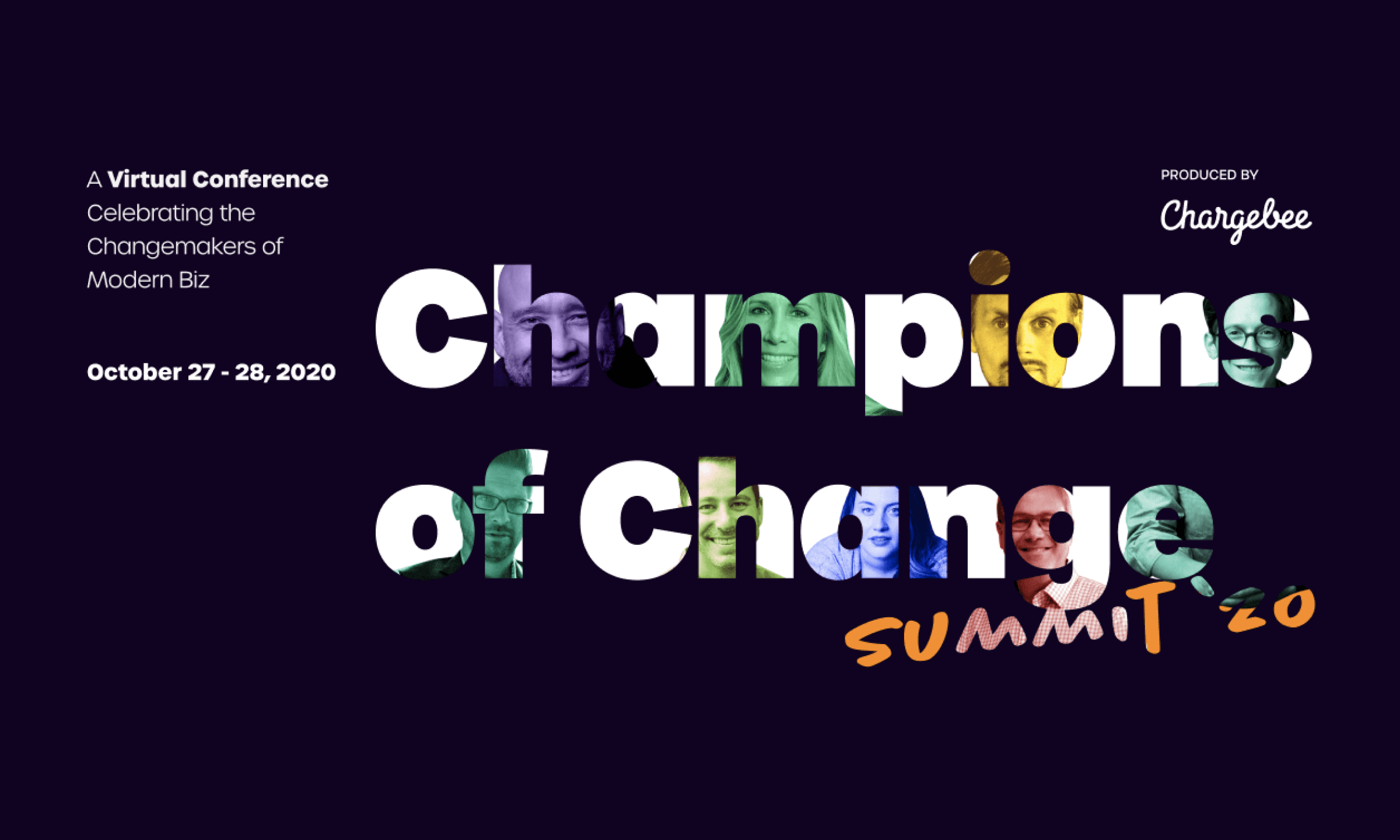 Champions of Change Summit ‘20 event banner