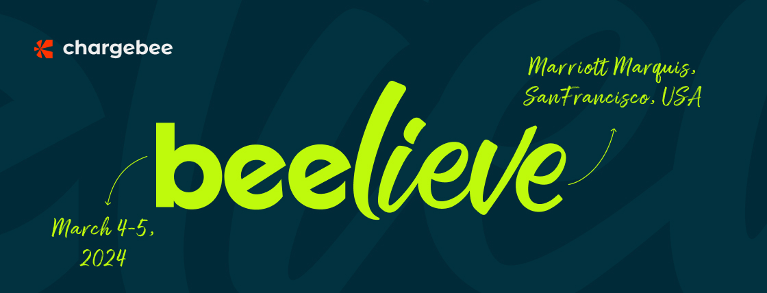Chargebee beelieve event banner