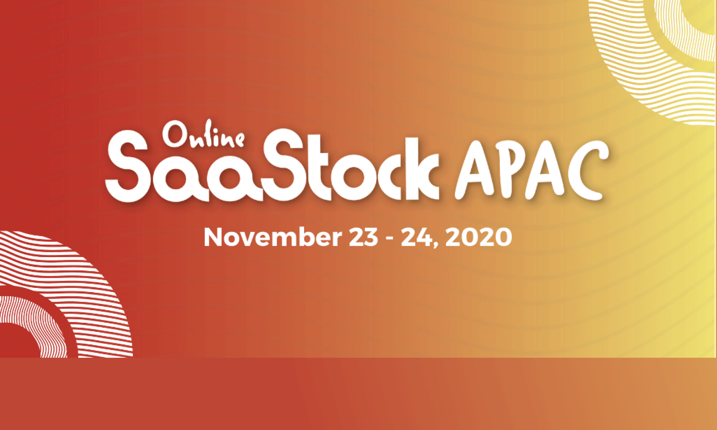 SaaStock APAC event banner