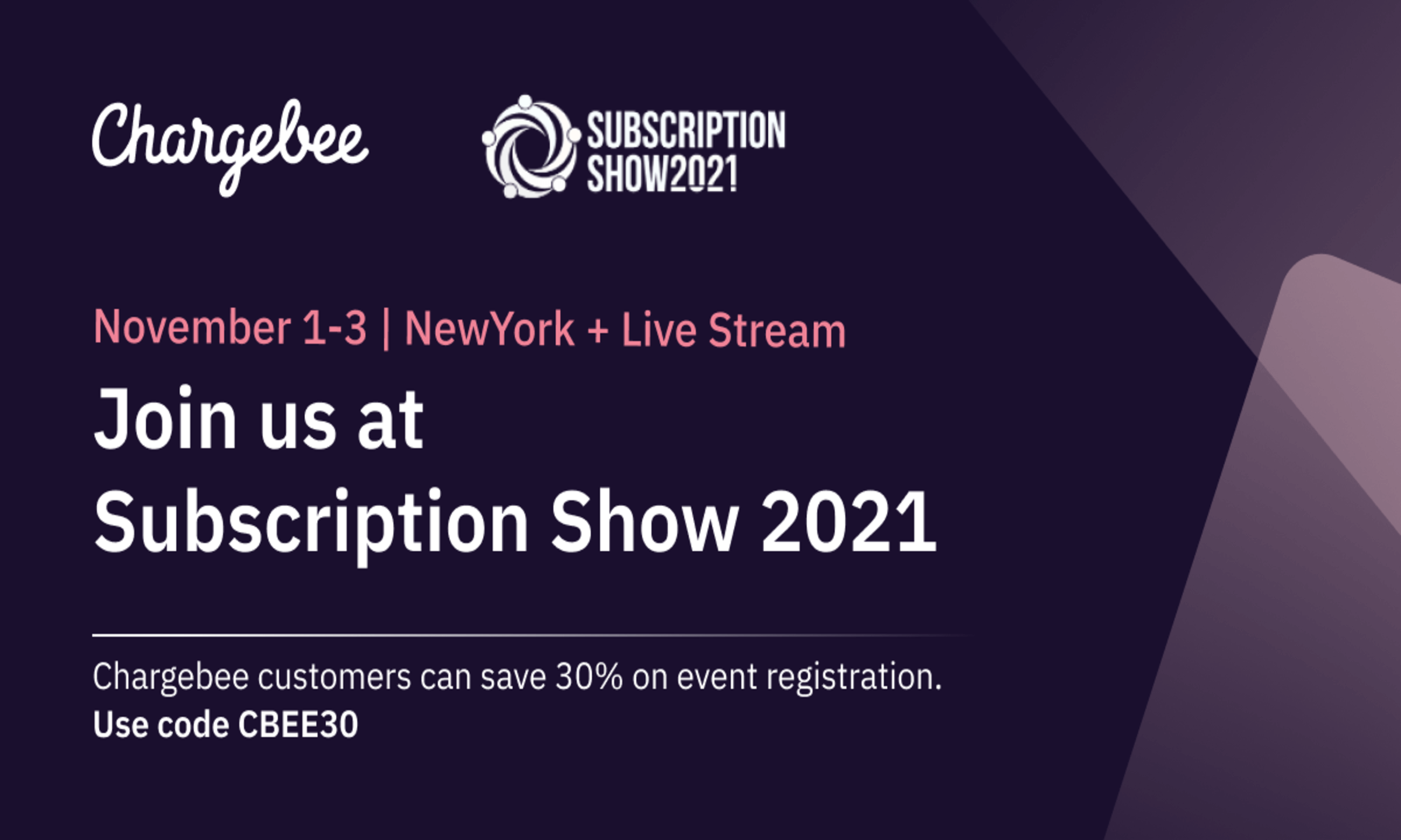 Subscription Show 2021 event banner