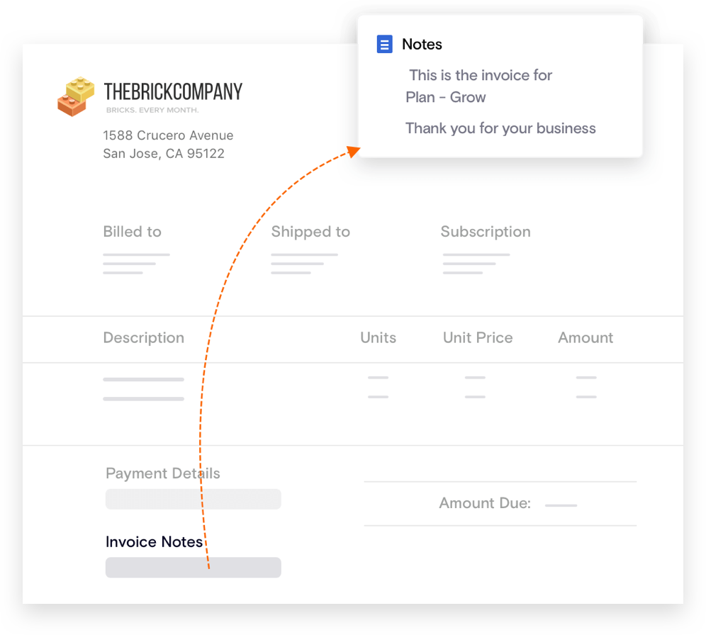 Invoice Notes for Recurring Invoices