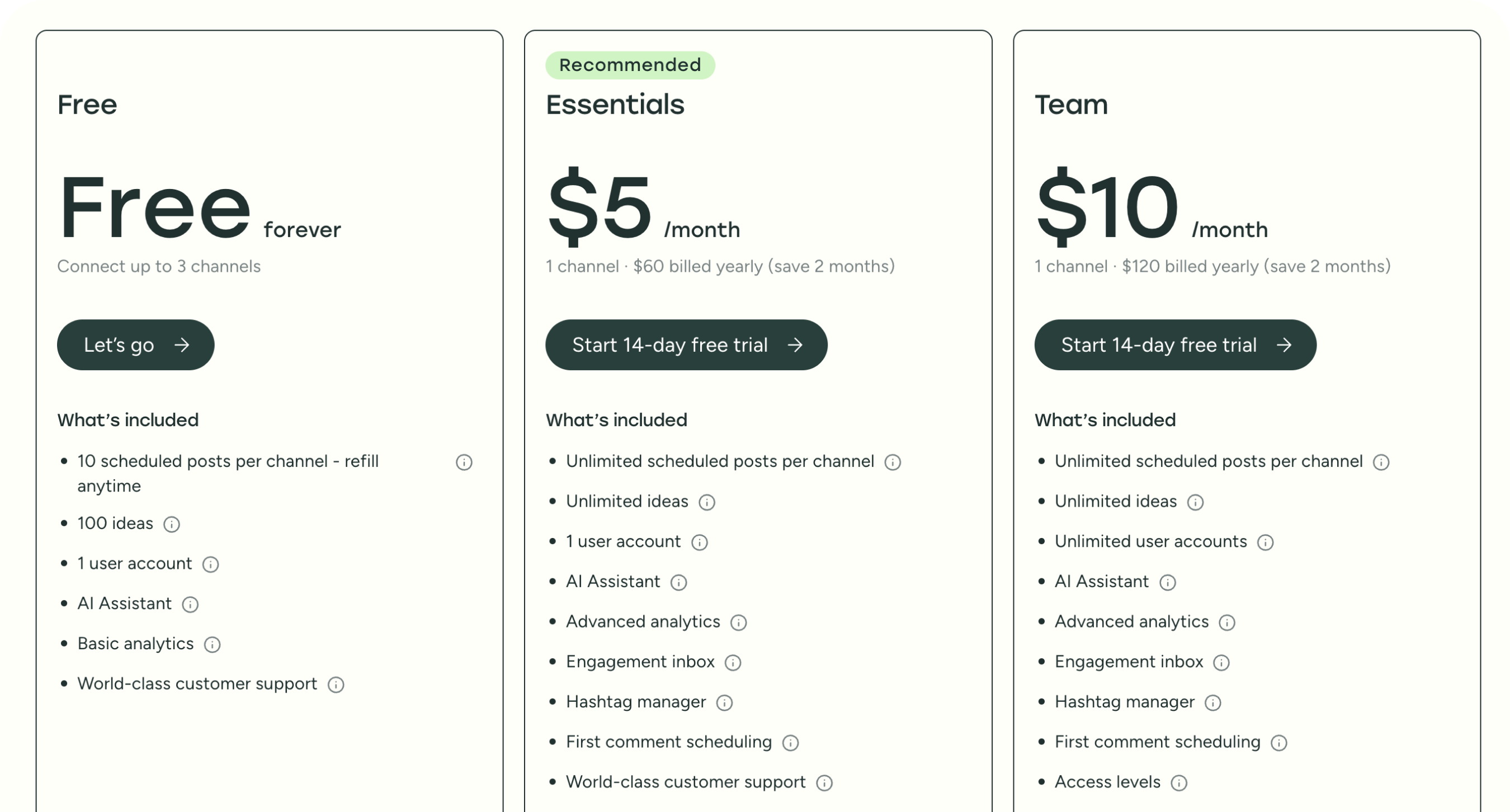 Pricing Details