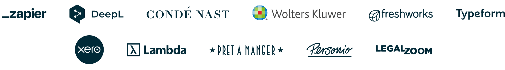 Trusted companies logos