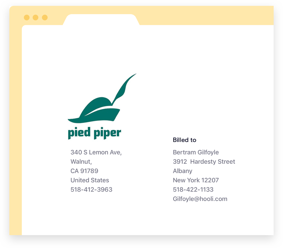 Branded Invoices