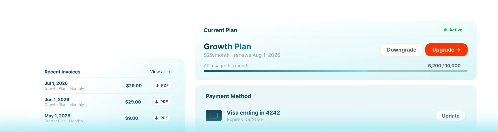 Let customers manage their own accounts