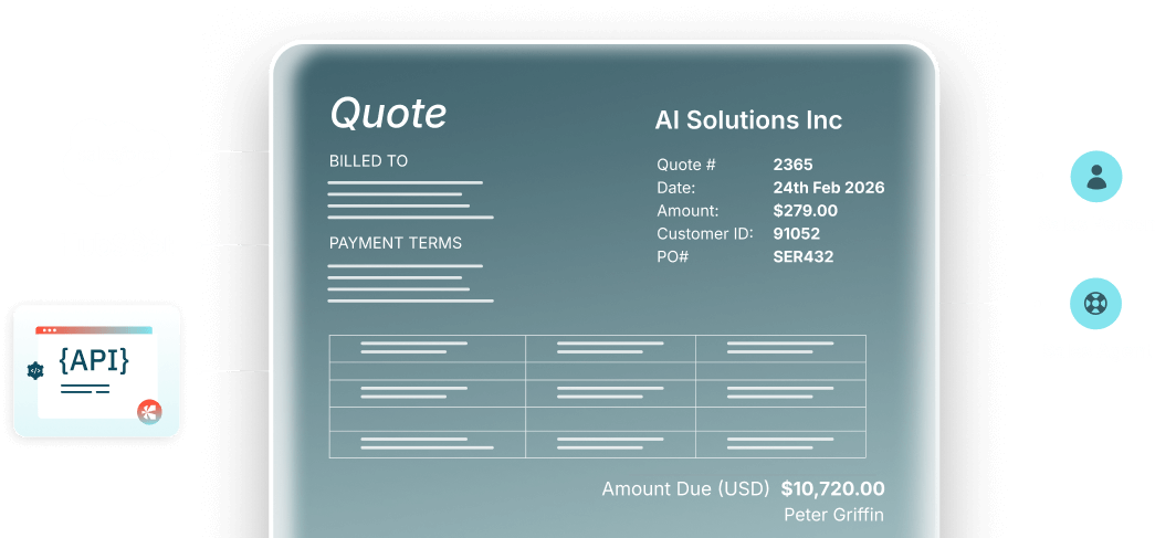 Sync quotes with HubSpot or Salesforce for faster closing