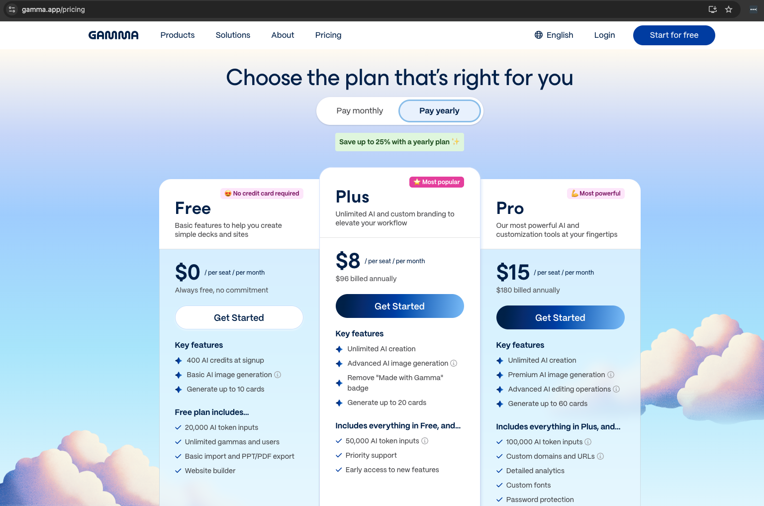 Pricing Details