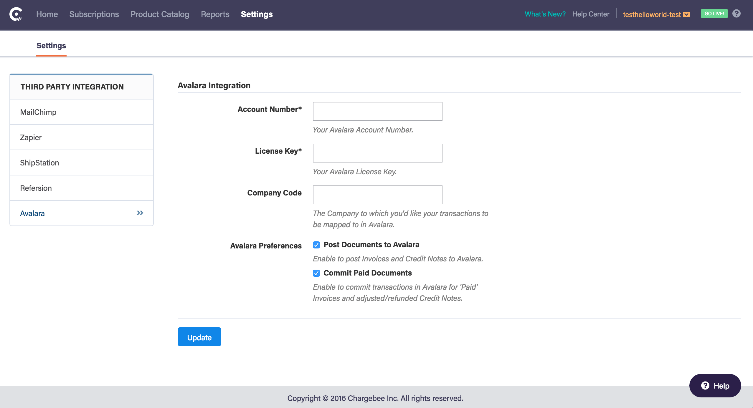 Avalara Manage Sales Tax effortlessly Chargebee