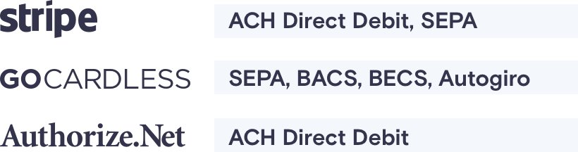 Chargebee Direct Debit