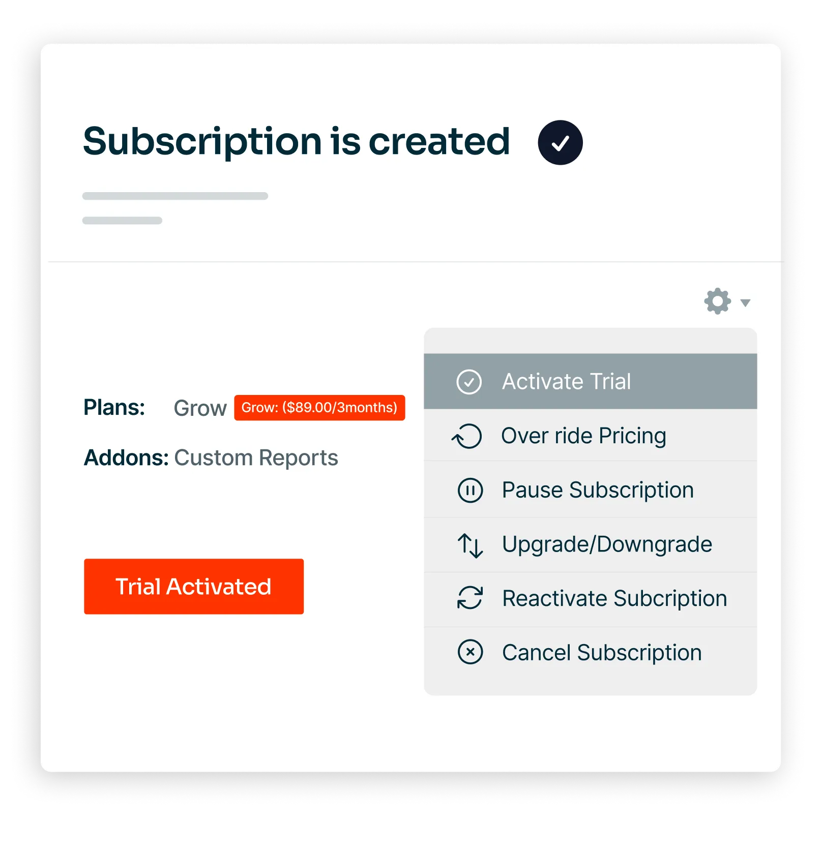 SUBSCRIPTION MANAGEMENT